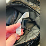 Spanx  Velvet RARE Leggings Black Gold Metallic Shine High Rise Stretch 20188R Photo 8