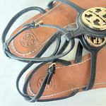 Tory Burch  Black Leather Thong Sandals Women's Size 9.5 Photo 4