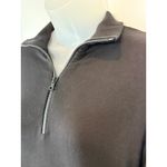 Lou & grey NWT Lounge Wear Black Quarter Zip Pullover Sweatshirt XXS Soft Photo 6