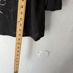 Wrangler Rock 47 by Shirt Large Black Silver Cross Graphic 3/4 Sleeve Top Grunge Photo 4