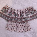 Clover + Scout Off The Shoulder Boho Western Crop Top Photo 0