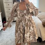 Pilcro Corduroy Long Sleeve Neutral Pattern Mini Dress  Photo 4