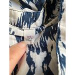 Athleta  swim kaftan tunic button‎ up blue ikat size XS Photo 2