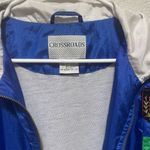 Unisex Crossroads Blue and Green Windbreaker with Sporty Design Size L Photo 3