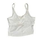 White Cropped Boxy Sporty Yoga Womens VNeck Tank Top Sz S Photo 8