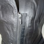 DASH by Kardashian Woman’s Leather Moto Vest Jacket Size XS Black Y2K Biker Photo 9