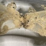 Let’s Burgundy Red and Gold Lace Formal Dress S Photo 8