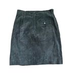 wilson's leather Vintage Wilsons The Leather Experts Black Suede Short Pencil Skirt Skirt Size 12 Photo 3
