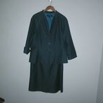 Larry Levine Signature  16 Gray Fitted Skirt Suit Plus Photo 4