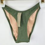 J.Crew Textured Curved Waist Cheeky Bikini Bottom Minimalist Green 2XS NWT Photo 8