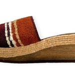 People Movers | Women's Size 9 | VINTAGE Wooden Espadrille Wedge Slide Sandals Tan Photo 2
