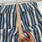 Free People Jolene Hip Hugger Blue Striped Flare Jeans Size 26 Photo 5