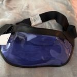 NWT Neutrogena Clear Purple Belt Bag | Black Faux Leather Fanny Pack Photo 0