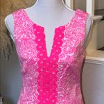 Lilly Pulitzer for Target See Ya Later Hot Pink Embroidered Sheath Dress Size 4 Photo 3