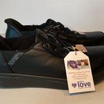 Skechers Bobs Womens Shoes SZ 10 Slip Ins Black Classic Memory Foam Work 114812 Photo 0