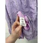 TALULAH Mini Dress Women Small Purple Textured Tiered Farm Cottage Peasant Fairy Photo 6