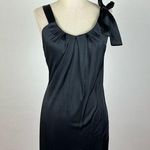 Maje  Charcoal Tie Shoulder Dress Photo 0