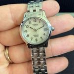 Timex Women’s  Silver Tone Watch with White Dial - untested Photo 0