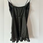 Pretty Little Thing  black strappy mini dress ruffle size 8 NWT Photo 4