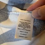 Talbots Horizontal Blue White Stripe Open Front Long Cardigan Sweater Petite P Photo 5