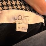 Loft Black and Cream Long Sleeve Dress Photo 0