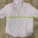 Victoria's Secret Victoria Secret pink striped button down pajama shirt Photo 6