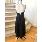Scala Vintage 90s Y2K Silk Beaded Baby Doll High Low Cocktail Dress Photo 3