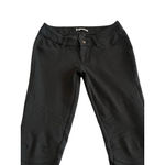 Sulfr Moto Pants Womens Juniors Size 3 Black Skinny Stretch Jeggings Zip Pockets Photo 1
