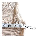 Mur Mur knit ecru neutral sleeveless sweater tank NWT Size L Photo 2