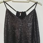 Free People  Black Sequin Jumpsuit Photo 9