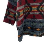 Vintage Sue Brett Southwestern Aztec Wool Shacket Jacket WW1 Military Buttons Red Size 1X Photo 5