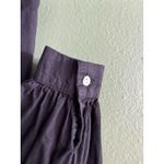 Emerson Fry India Shirtdress XS Black Organic Cotton Dress Boho Quiet Luxury Photo 7