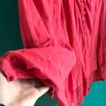 Bobi  pink button butterfly sleeve top Photo 2