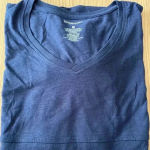 Boxercraft 💥Navy Long Sleeve White Stripes Top M Photo 3