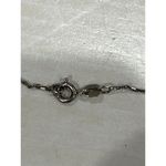 Silver tone J initial charm Necklace‎ Photo 3