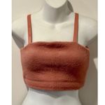 Gymshark  x Whitney Simmons Eyelash Knit Bandeau Canyon Red Size M EUC!!! Photo 0