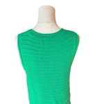J.Crew - Green Crochet Knit Cotton Sweater Vest Tank Top Sz M Photo 4