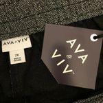 Ava & Viv  Pants Pull On Skinny Drawstring Stretch Pockets Speckled Gray Size 2X Photo 2