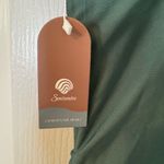 Smismivo Strapless One Piece Tummy Control Swimsuit Ruched Bandeau Olive Green L Size L Photo 6