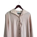 Preview Collection Silk Top Women M Pink Button‎ Up Classic Fairy Soft Girl Luxe Size M Photo 8