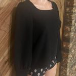 Madewell Black Ottoman Rib Squareneck Top Photo 2