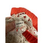 ANIM Women's Prea Cotton Crochet‎ Flared Pants In Multi size Small $318 Orange Photo 4