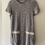 ZARA Tweed Rainbow Frill Dress with Pearl Detail Photo 0