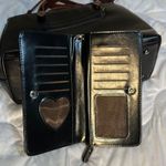 Love and Freedom Leather Purse with Wallet Brown Photo 3
