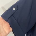 Ralph Lauren Lauren LRL Navy Blue V Neck Short Sleeve Shift Dress Size 10 Photo 3