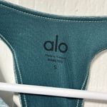 Alo Yoga Alosoft Serenity Sports Bra Seagrass Heather size small Photo 2