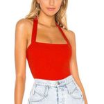 Revolve Reece Halter Bodysuit In Red Photo 0