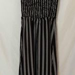 Ali & Jay  Black & White Striped Smocked Mini Dress Photo 6