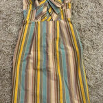 Moulinette Soeurs  Striped Multicolor Dress with Bow Detail size 2 Photo 0