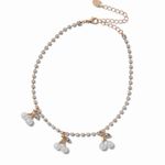 Claire's Gold Necklace and bracelet with Iridescent cherry 🍒 Charms Photo 4